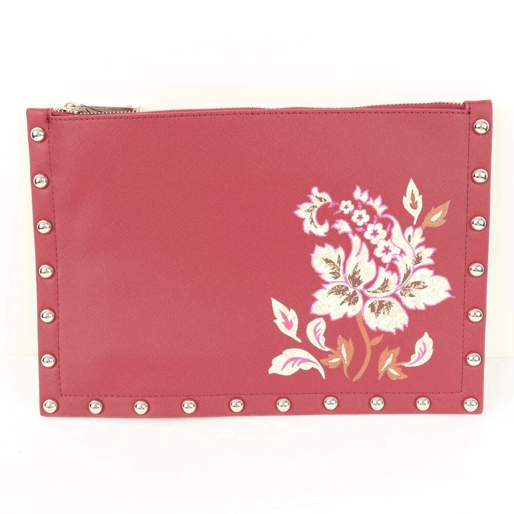 NWT White House Black Market Red floral Wristlet purse bag - Picture 1 of 6